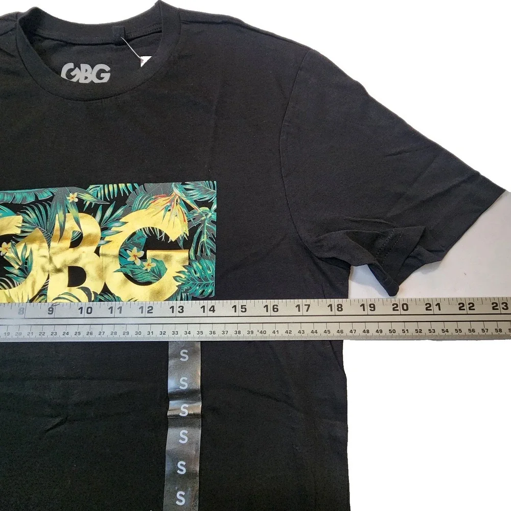 G by GUESS Los Angeles Men's Short Sleeve T-Shirt Size S Danny Tee Black/Gold - Picture 3 of 6
